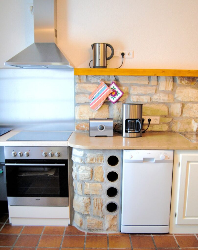 Blick in die Küche, Herd