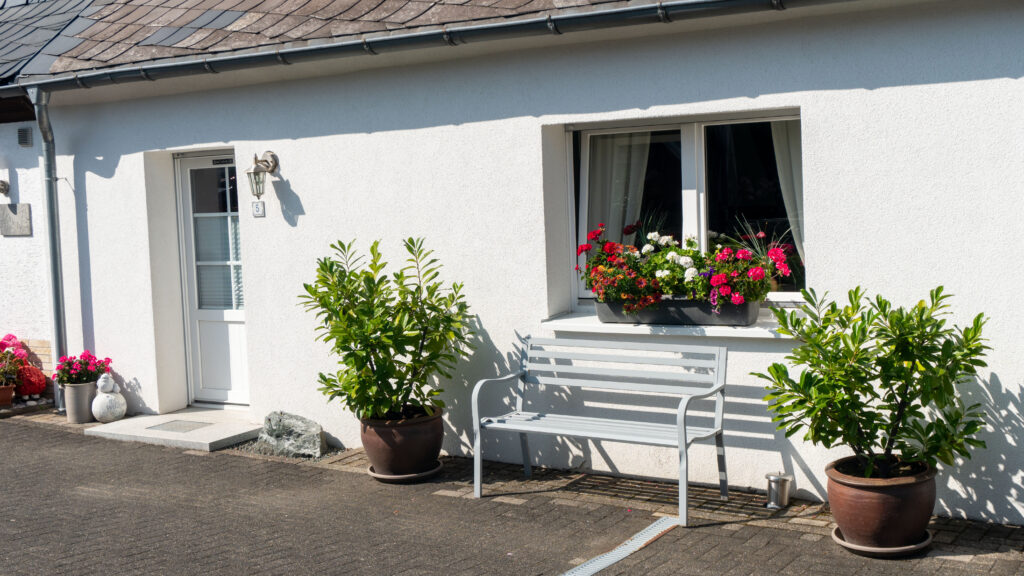 Rückseite des Ferienhauses